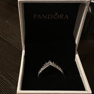 Pandora Princess Wishbone Ring
